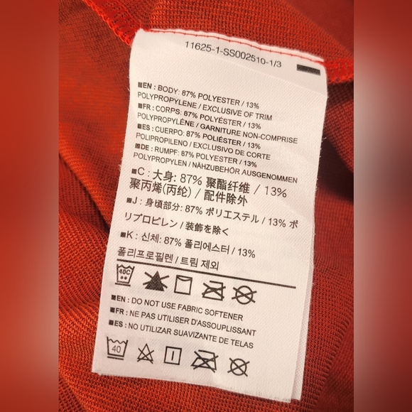 Arteryx Men's Half Zip Jacket 'Delta LT Zip' Orange Windbreaker Size Large - Picture 11 of 13